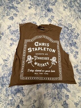 Chris Stapleton Brown Graphic Muscle Tee